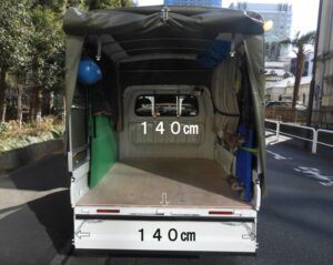 赤帽松本運送トラック積載①
